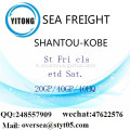 Shantou Port mare che spediscono a Kobe